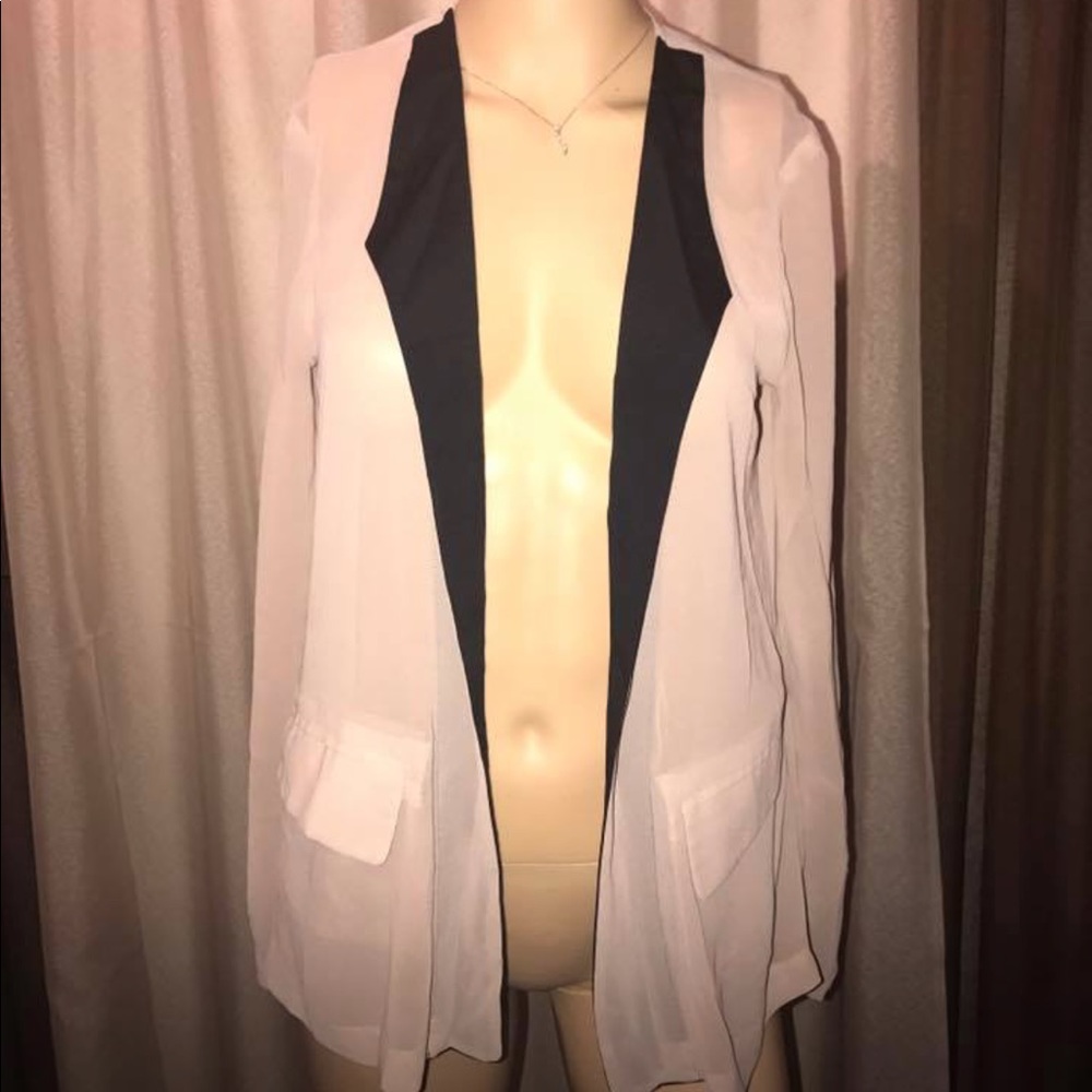 Sheer Chiffon Blazer *NEW wo tags
